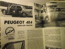Moottori 1963 / 6-7 - testissä Peugeot 404 Super-Luxe Injection.