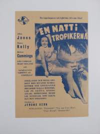 Yö tropiikissa - En natt i tropikerna ; elokuvamainos