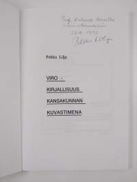 Viro : kirjallisuus kansakunnan kuvastimena (signeerattu)