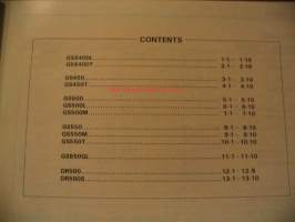 Suzuki 1982 (2/2) 4-stroke service data
