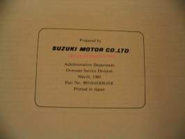 Suzuki 1983 (1/2) 4-stroke service data