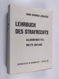 Lehrbuch des Strafrechts - allgemeiner Teil