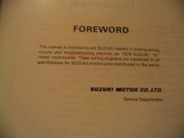 Suzuki 1979 Motor cycles wiring diagram