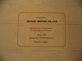 Suzuki 1983 Outboard motor special service tool catalog