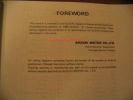 Suzuki Motorcycles 1982 1/2 Wiring Diagrams 