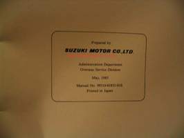 Suzuki Motor Cycles 1983 (2/2) 4-stroke service data
