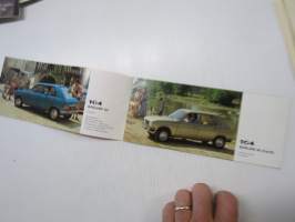 Peugeot mallisto 1977 -myyntiesite / sales brochure