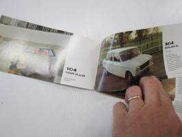 Peugeot mallisto 1977 -myyntiesite / sales brochure