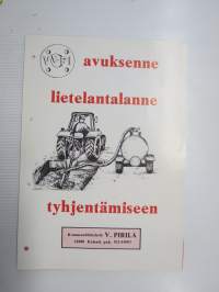 Vepi lietelannan tyhjennyslaitteet -myyntiesite