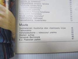 Avotakka 1968 nr 1,Uima-allas, Kodinsisusta, Kodikkaasti asuntovaunussa, Talvilomalle, Koriste-esineitä mm. Cassiopeia, Asuntosäästäjäperhe, ym.