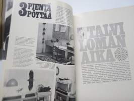 Avotakka 1968 nr 1,Uima-allas, Kodinsisusta, Kodikkaasti asuntovaunussa, Talvilomalle, Koriste-esineitä mm. Cassiopeia, Asuntosäästäjäperhe, ym.