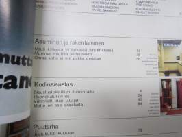 Avotakka 1967 nr 4, Joulunaika, Sisustuskankaita, Nauti kylvystä, Huonekalukierros, Rasioita, Omaa kotia ei ole pakko omistaa, Tilanjakajat, ym.