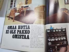 Avotakka 1967 nr 4, Joulunaika, Sisustuskankaita, Nauti kylvystä, Huonekalukierros, Rasioita, Omaa kotia ei ole pakko omistaa, Tilanjakajat, ym.