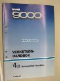 Saab 9000 Verkstadshandbok 4:2 Automatisk växellåda M 1986-87- -korjaamokirjasarjan osa ruotsiksi