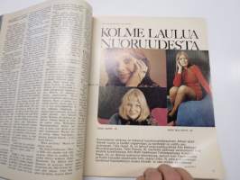 Me Naiset 1970 nr 4, 28.1.1970, Kansikuva Terhi Panula, Tiina Harpf, Kristiina Repo, Mies osa 3., Miten valita valo, Juhani Pallasmaa, Kirsti Pajari, Itsemurha...