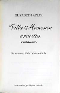 Villa Mimosan arvoitus