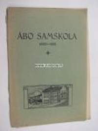 Åbo Samskola 1920-21 redogörelse -toimintakertomus