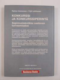 Konkurssi ja konkurssiperintä : sopimustekniikka saatavan turvaamiseksi