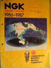 NGK Spark Plugs 1986-1987 Catalog luettelo sytytystulpista