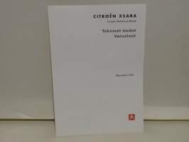 Citroën Xsara Coupé, Berline ja Break - Tekniset tiedot, varusteet