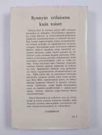 Synnyin erilaisena kuin toiset
