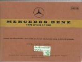 Mercedes-Benz  type LP 1418 (LP 354) Chassis and body spare parts list  Varaosakuvasto  1966