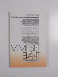 Viimeiset eväät : runoja