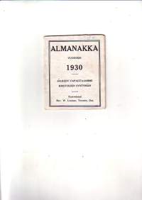 Almanakka vuodeksi 1930 (Painettu Kanadassa)