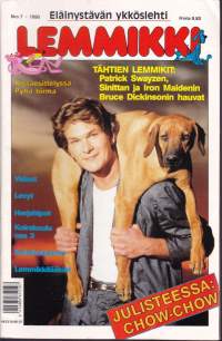 Lemmikki (-lehti) 1990 N:o 7. Eläinystävän ykköslehti, Keskiaukeamajulisteessa Chow-Chow. Katso sisältö kuvista.
