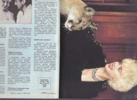 Lemmikki (-lehti) 1990 N:o 8.  Eläinystävän ykköslehti, Keskiaukeamajulisteessa Sergio Dalma &amp; Tinta.. Katso sisältö kuvista.
