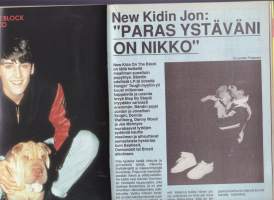 Lemmikki (-lehti) 1990 N:o 8.  Eläinystävän ykköslehti, Keskiaukeamajulisteessa Sergio Dalma &amp; Tinta.. Katso sisältö kuvista.