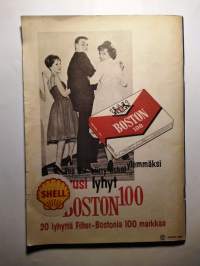 Linnanmäki Borgbacken 1960 esite ja Peacock heinäkuu 1960 ohjelmisto