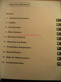 Arctic Cat 1997 Snowmobile ZR 440 Service Manual moottorikelkka korjaamokäsikirja
