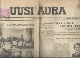 Uusi Aura  4.10.1927  sanomalehti