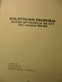 Scania BR 112  Delta 100 City  Linja-auto - Käyttöohjekirja