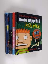 Risto Räppääjä-setti (4 kirjaa) : Risto Räppääjä saa isän ; Risto Räppääjä ja sitkeä finni ; Risto Räppääjä ja kauhea makkara ; Risto Räppääjä ja nukkavieru Nelli