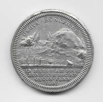 Gabriel Ahlman Asessor (C Enhörningen kaiverrus/Pehr Alfing piirrustus/Porthanin ehdotus) alkup  1801 / lyöty Pietarissa  mitali taidemitali   hopeaa   37 mm