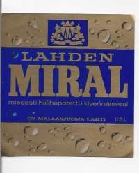 Lahden Miral -   juomaetiketti