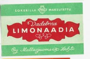 Vadelma  Limonaadia -   juomaetiketti