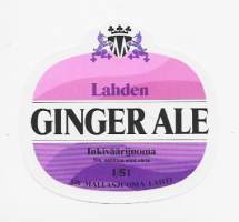 Lahden Ginger Ale  -   juomaetiketti