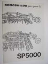 Kongskilde SP5000 spare parts list -varaosaluettelo