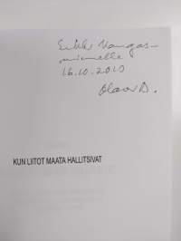 Kun liitot maata hallitsivat : Pardem-projektin kesän 1981 ay-kentän kyselyjen suorat prosenttijakautumat ja keskeiset tulokset (signeerattu, tekijän omiste)