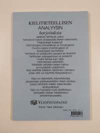 Kielitieteellisen analyysin harjoituksia