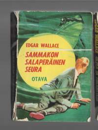 Sammakon salaperäinen seura : salapoliisiromaaniThe Fellowship of the FrogKirjaWallace, Edgar  ; Ignatius, Elsa Otava 1958.