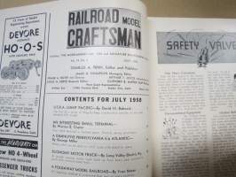 Railroad Model Craftsman 1950 July -pienoismallilehti