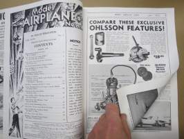 Model Airplane News 1938 March, kansikuvtus Josef Kotula