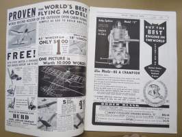 Model Airplane News 1938 April, kansikuvitus Josef Kotula