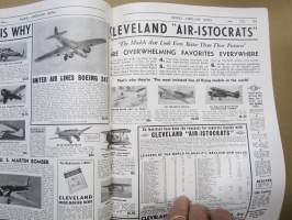 Model Airplane News 1938 April, kansikuvitus Josef Kotula