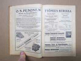 Työväen Kalenteri 1918, sis. mm. seur. artikkelit; (Venäjän) Vallankumouksen pyörteissä, Kun jääpalatsi sortui, Muurmannin rannalta, Pönttövuoren