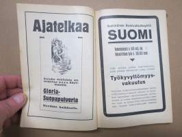 Työväen Kalenteri 1918, sis. mm. seur. artikkelit; (Venäjän) Vallankumouksen pyörteissä, Kun jääpalatsi sortui, Muurmannin rannalta, Pönttövuoren